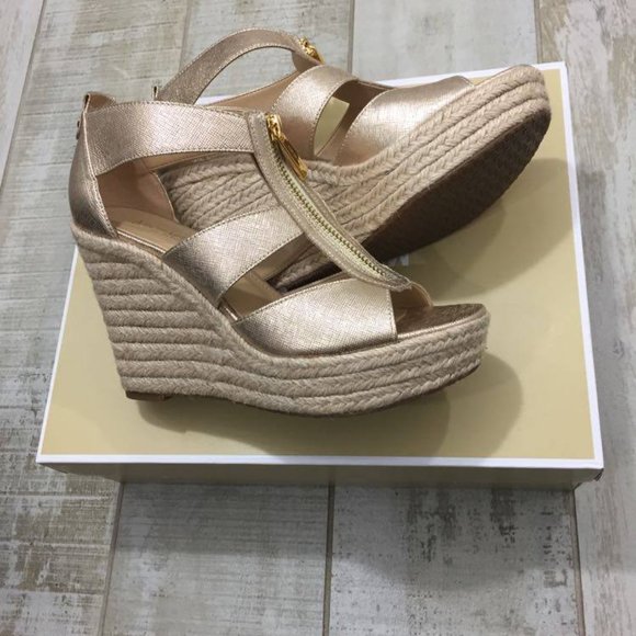 Michael Kors Damita Platform Wedge Sandal Size 5.5 - Picture 10 of 10